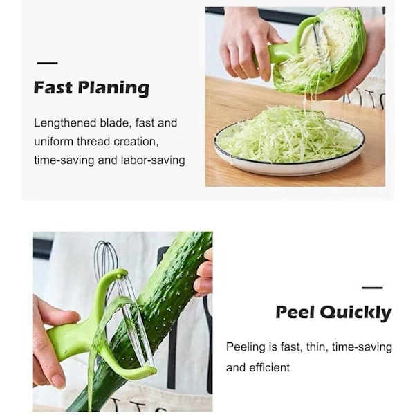 Vegetabilisk Skalare med Extra Brett Blad
