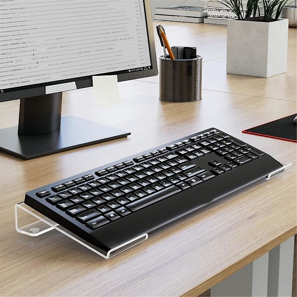 Tastaturstativ Computer Akryl Tastaturstativ til Skrivebord Klar Tastaturholder til Of[HK]