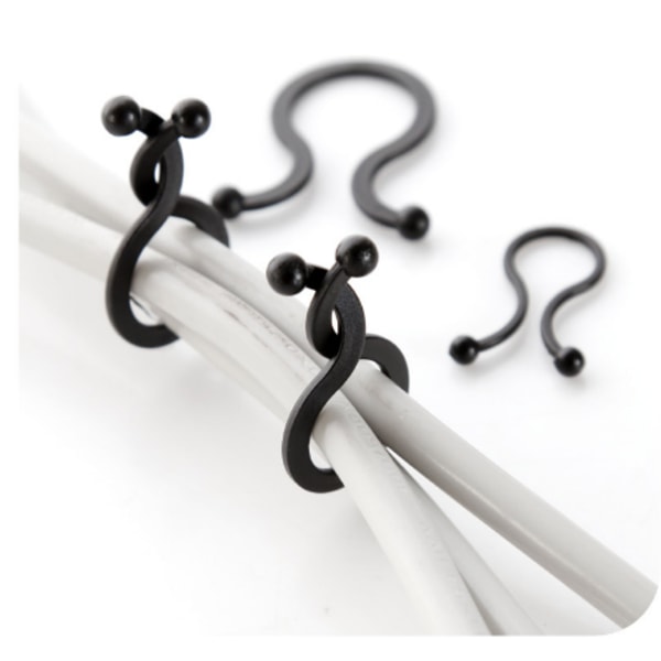 Cable Clips Organizer Sladdhanteringssystem för Hemmakontor 20-pack