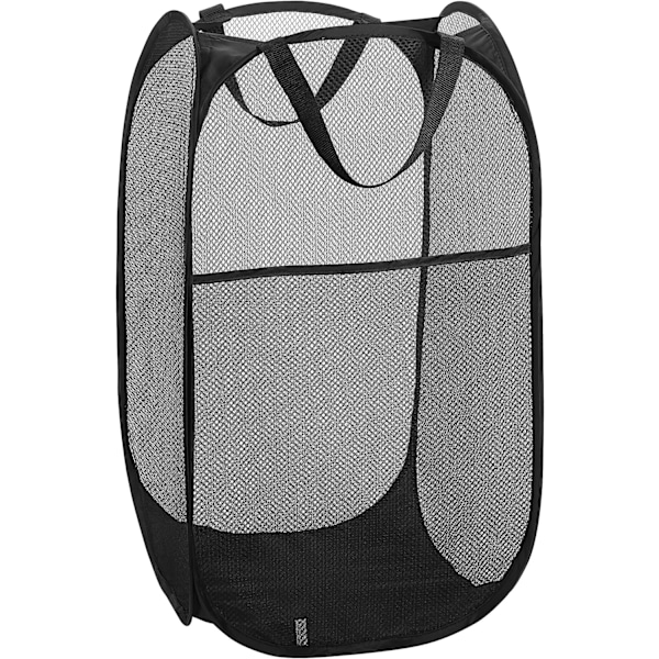 Practical Mesh Pop-Up Laundry Hamper – Collapsible Lightweight Clothes Basket – Durable Clothing Storage for Nursery, Dorm, Home,