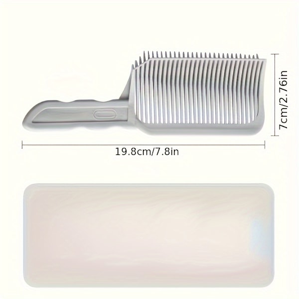 3-delt Profesjonelt Hårsaks-kammsett - Holdbare ABS-plastkammer med Presisjons Barber Fade Guide for Styling, Teksturert, Krøllete og Bølgete (FMY)