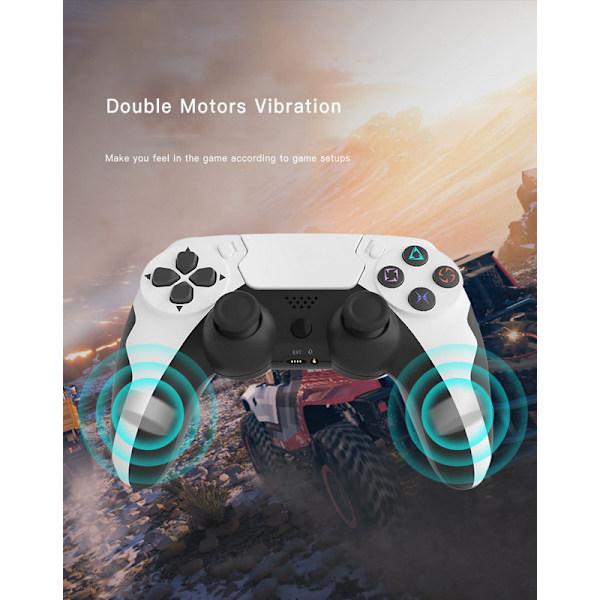 PS4 Bluetooth4.0 Trådløs controller Mørk Rød