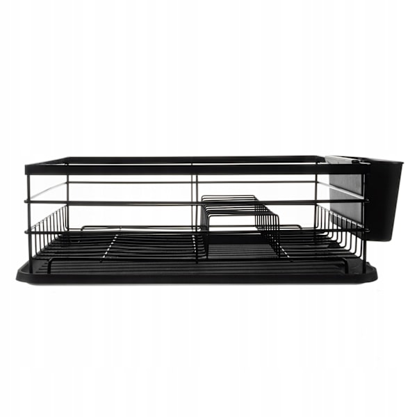 Opvaskestativ sort metal - 44 x 31 x 14,5 cm