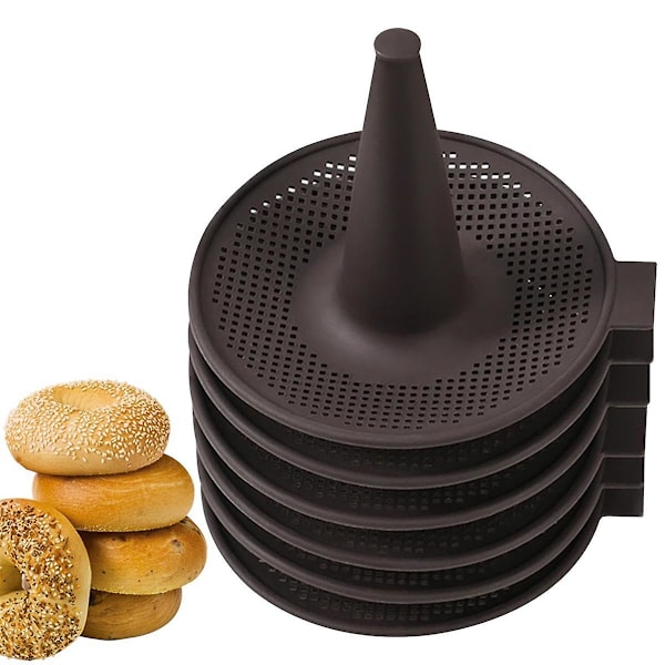 Silikonformar, Donutform för Bakning, Donutformar Set, 6-pack Bakformar för Bagels och Donuts C (FMY)