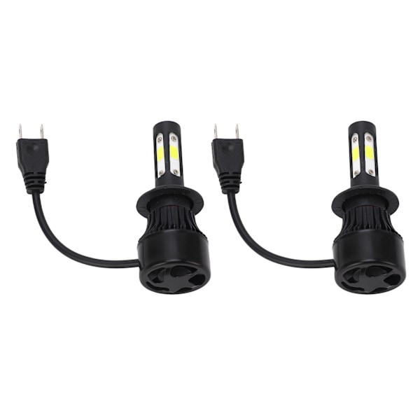 2 stk Bilfrontlykter Universal H7-kontakt LED-frontlyspære Fjernlys Lyssterkt frontlys