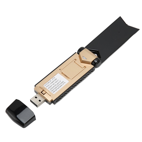 4G USB Kannettava WiFi SIM-korttituki, Yhteys 10 Laitteelle, Useita Suojauksia, Tasku Mobile Hotspot Ulkokäyttöön, Musta