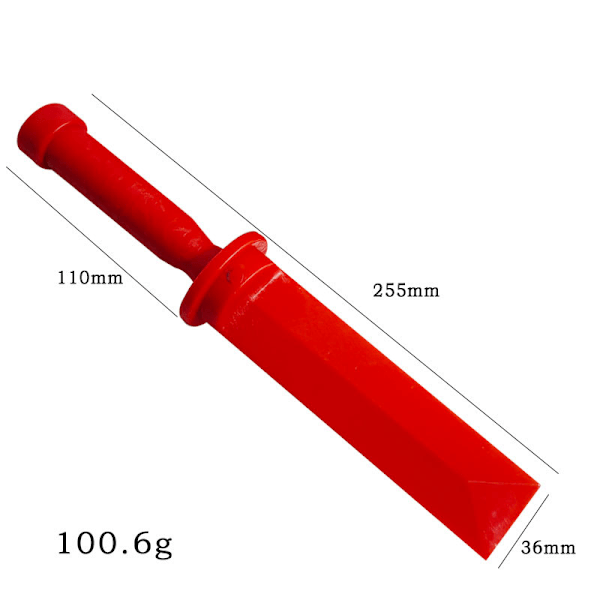 Plastskrabersæt - bredde 21 - 21 - 24 - 36 mm - 4 stk