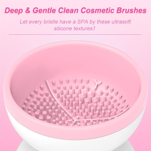 Sähköinen meikkisiveltimien puhdistuskone, silikonisiveltimien puhdistuskone Beauty Blender -puhdistusaine kauneusmeikkisiveltimille