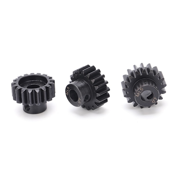 3st M1.5 Ståldrev Kugghjul 17T 8mm Axel för 1/6 1/5 RC Bil Borstlös Motor