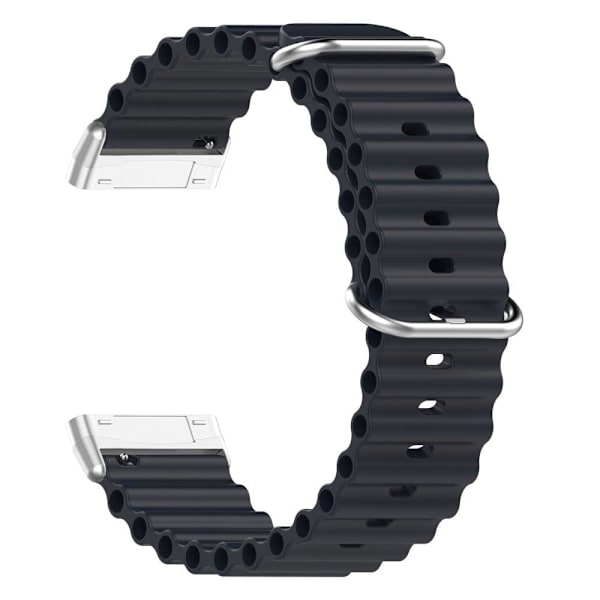 Fitbit Sense 2 / Versa 4 / 3 klokkearmbånd i oceanbandsstil - Midnattsvart