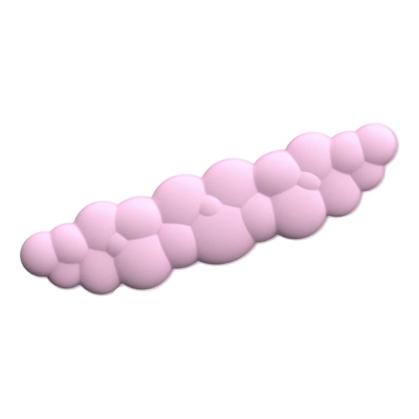 Skyformet håndledsstøtte til tastatur, ergonomisk håndledsstøtte i memoryskum, pink