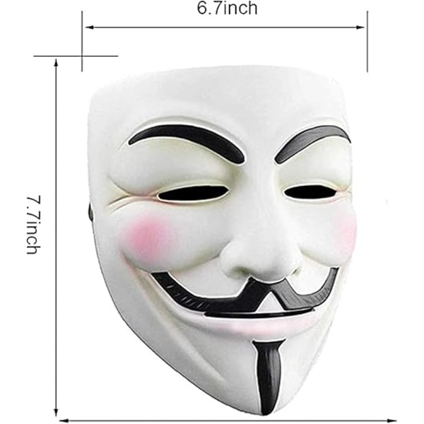 Anonymos-naamio lapsille - V for Vendetta -naamio Halloween-naamiot Mies