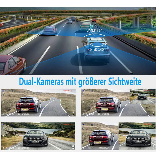 Garmin Dash Cam 47 - Kompakt dashcam med automatisk olycksdetektering, 2-tums (5,1 cm) färgskärm, bred 140° betraktningsvinkel, skarp HD