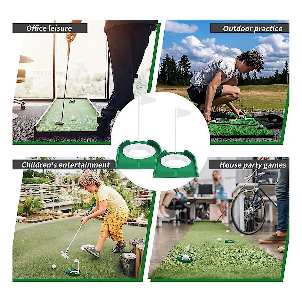 3 stk Golf Putting Cup Golf Hull Treningshjelpemidler Golf Tilbehør Golf Trenings Puttere Med Plast