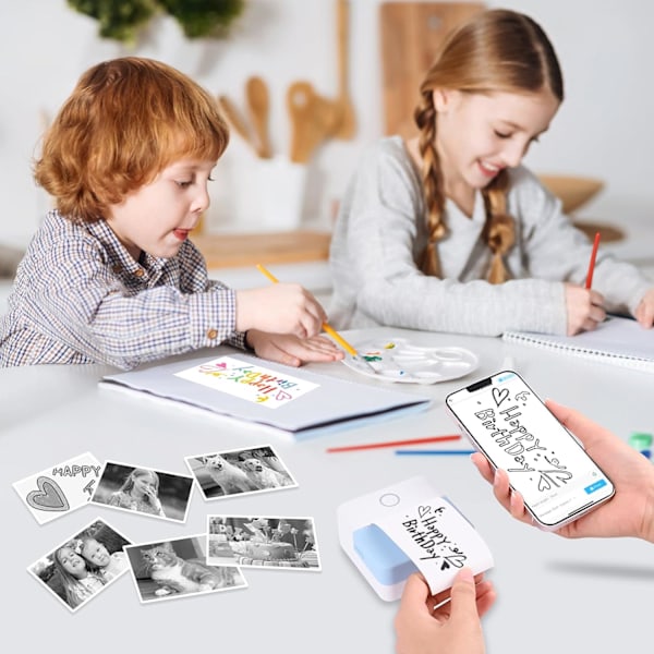 Kannettava valokuvatulostin, Mini langaton pikakamera, Langaton lämpö BT-tulostin M