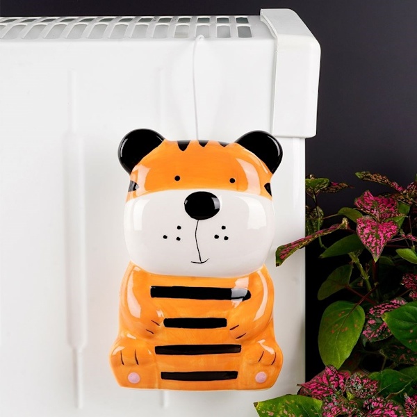 Søt tiger keramisk luftfukter for barnerom, henges på radiator