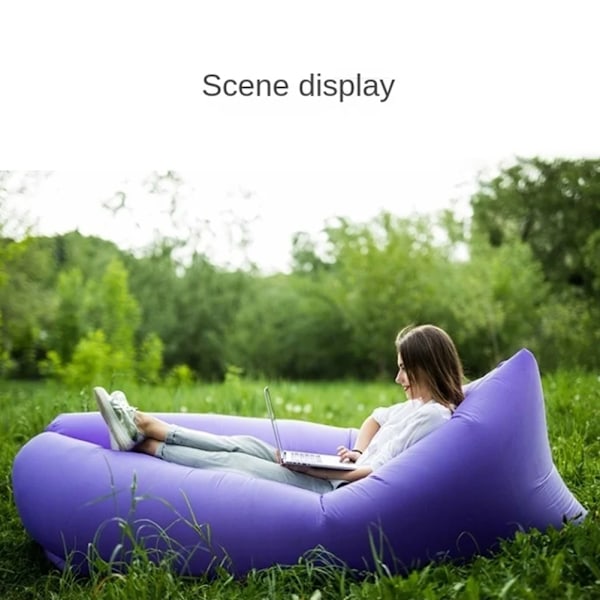 Utendørs oppblåsbar sofa bag komfortabel støttende oppblåsbar sofa for strandturer