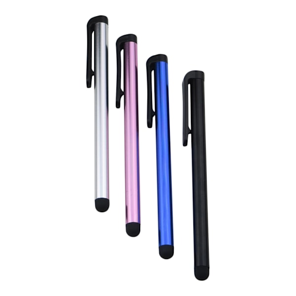 Stylus Touchpenn i metallisk farge - 4-pakning