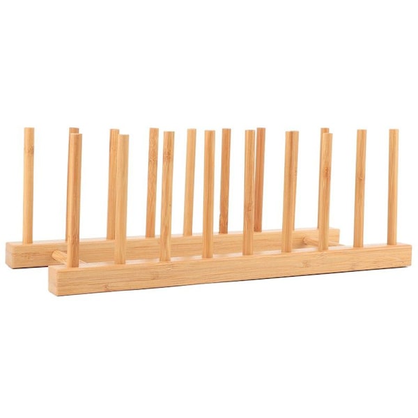 Dish rack in bamboo for kitchen cabinets