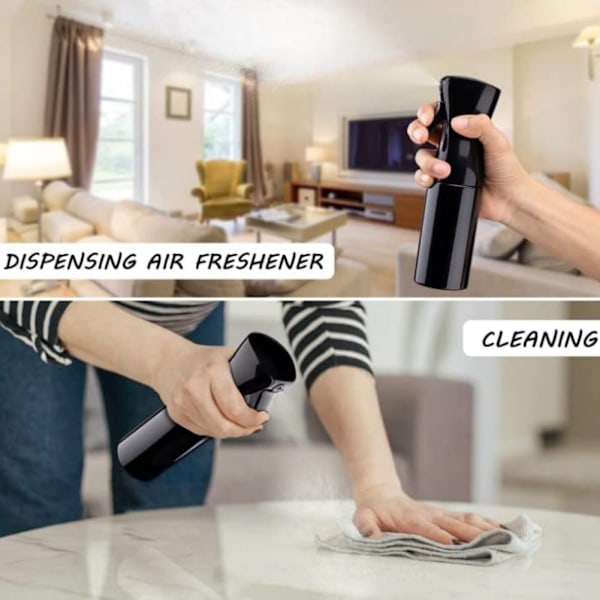 200 ml vannsprayflaske for frisør Gjenbrukbare lette vannsprayer for hårstyling