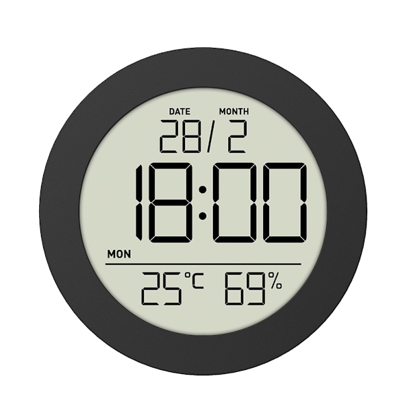 Kompakt termometer og hygrometer med præcis måling og datovisning