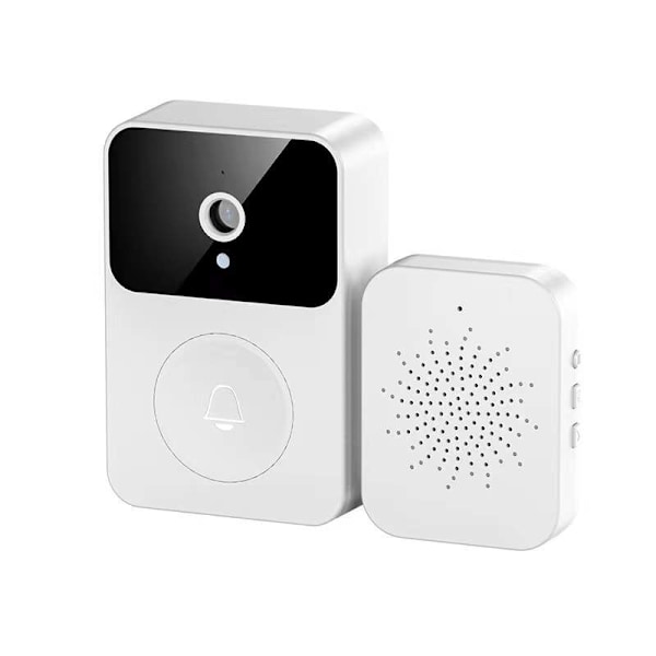 Smart Video Dørklokke Hjem Intercom, Smart Trådløs Fjernkontroll Video Dørklokke, HD Nattsyn Wifi Lading