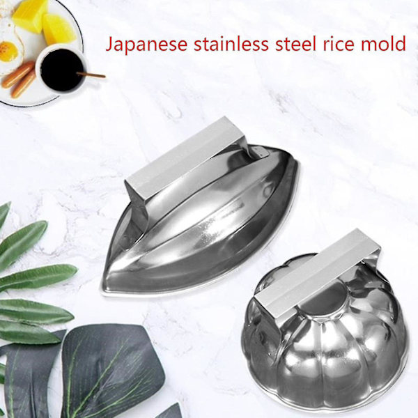 Omurice-form Ris Japanska formar Rostfritt stål Kök Risbollsformar (bejoey)-modell-