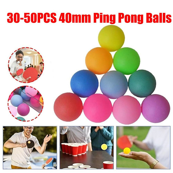 Ping Pong-bollar Bordtennisbollar 50 st