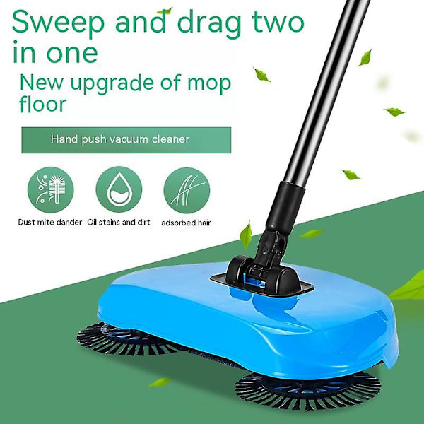Våte mopper 360 graders roterende manuell feiemaskin elektrisk multifunksjons feiemaskin husholdningsgulvmopp