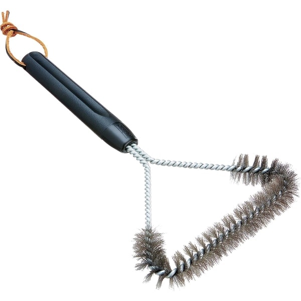 IC Weber 3-Sided Grill Brush, 30 cm Size, Black