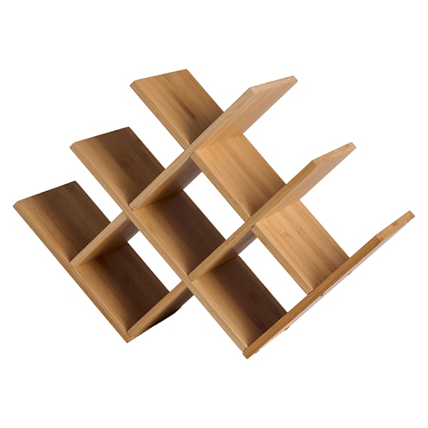 Bamboo Wine Rack for 8 Bottles with Stylish and Natural Design
