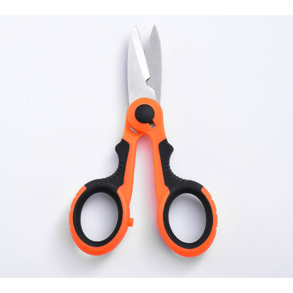 Multifunctional Fishing Scissors with Serrated Blades