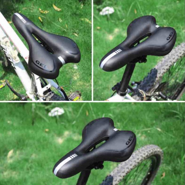 SPGOOD Pyörän Satula Mies Nainen Mukava Leveä Pehmeä Geeli Ergonomisesti Muotoiltu Pyörän Satula Kansi Ja Avaimella Maastopyörä MTB Trekking Maantiepyörä