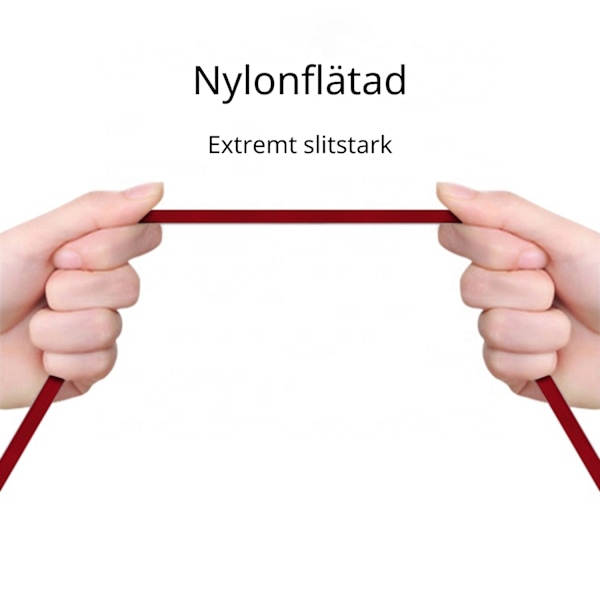 Pikalatauskaapeli Micro-USB Latauskaapeli Indikaattori 1M Punainen