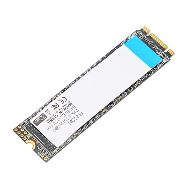 Intern Gaming SSD M.2 2280 SATA III 6Gb/s 3D TLC NAND 500/450MB/s Data-SSD for Stasjonær PC Laptop Hovedkort 256GB