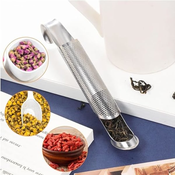 Rustfrit stål te-infuser, 2 stk. tekugle 304 rustfrit stål