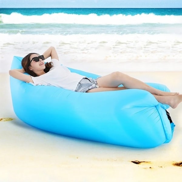 Utendørs oppblåsbar sofa bag komfortabel støttende oppblåsbar sofa for strandturer