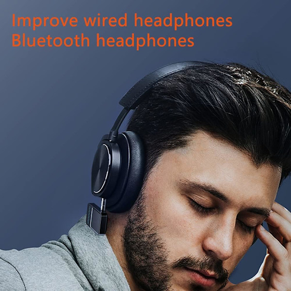 Bluetooth adapter bil, trådløs Aux Bluetooth 5.0-adapter med håndfrie samtaler, Bluetooth-mottaker for bil, hodetelefoner og hjemmestereosystemer (dobbel)