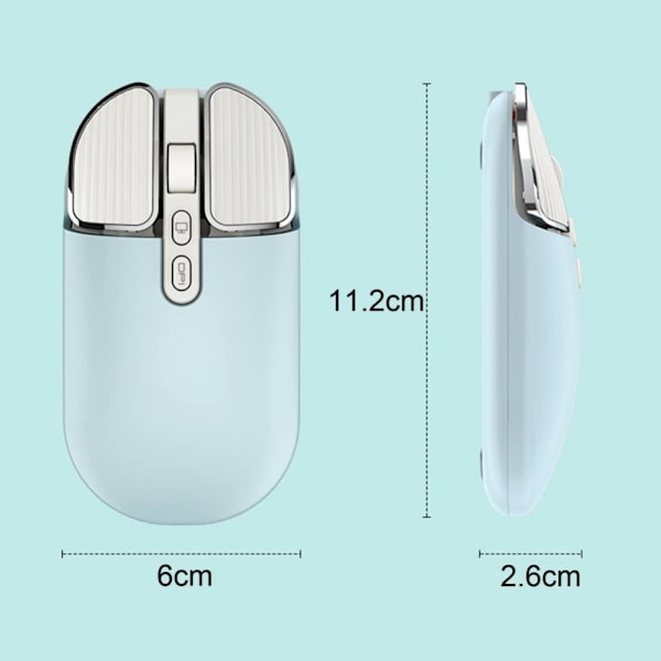 2,4G langaton hiiri Dual Mode SININEN