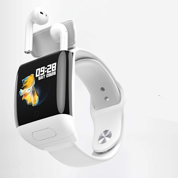 Smart armbånd 2 i 1 Smart Watch TWS trådløs Bluetooth