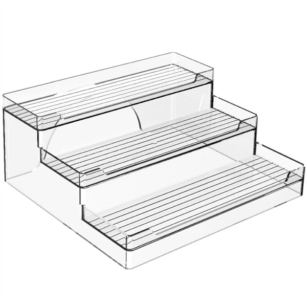 Multi-level shelving - Frees up kitchen storage for drawers, cans and jars - for dining room presentation