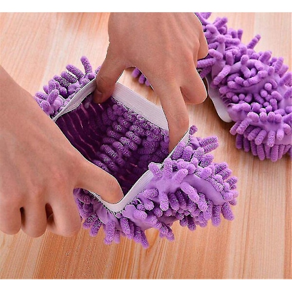 10 st Dammsugartofflor Golvrengöring Tvättbara Återanvändbara Mikrofiber Dammsugningsmoppar för Kvinnor