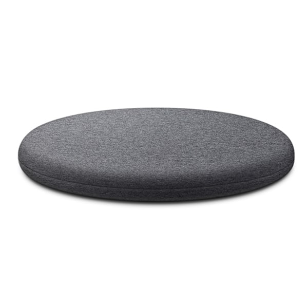 Rund Memory Foam-pute Komfortabel Pustende Polstret Trekk Vaskbar Matte For Hjem Soverom Stue Mørk Grå