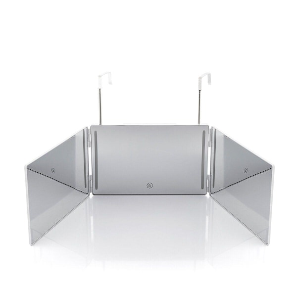 Flexibel badrumsspegel med LED-ljus & justerbar vinkel