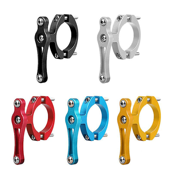 Alumiiniseoksesta valmistettu pullotelineen adapteri | Alumiiniseoksesta valmistetut pyöräilytarvikkeet - 1 kpl Double screw-red