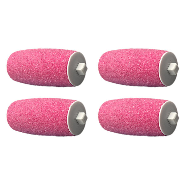 Electronic pedicure for replacement of foot file refill rollers