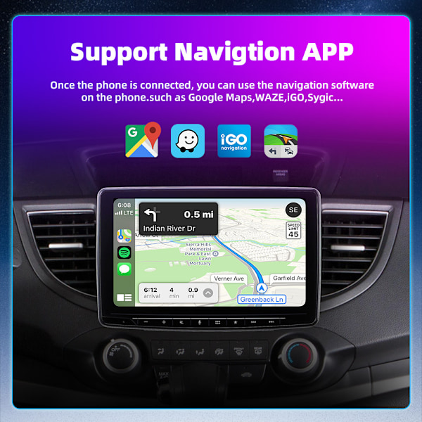 2 I 1 Mini trådløs CarPlay & Android Auto-adapter til iPhone & Android – Nyd friheden fra ledninger