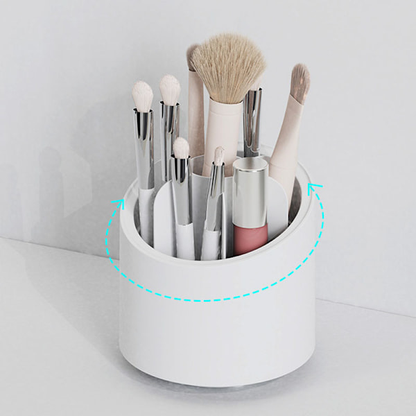 Multi-gitter Skrivebords Penneholder Plast Multifunktionel Roterende Penneetui Case Pen Organizer til Kontor Skolemateriale
