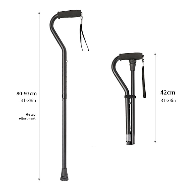 Sammenleggbare turstaver for fotturer