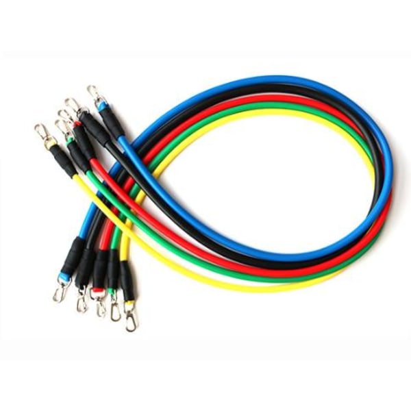 Träningsband (5 st Justerbara Gummiband Band) Stretchband 5-Pack